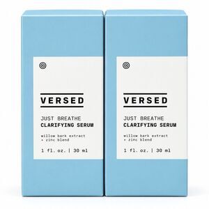 2 Pack VERSED Just Breathe Clarifying Serum 1oz Willow Bark Zinc NEW